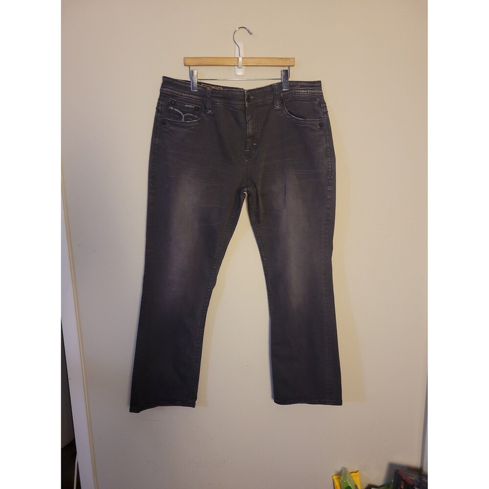 Rock Revival Grey Mike Straight Jeans Sz 44